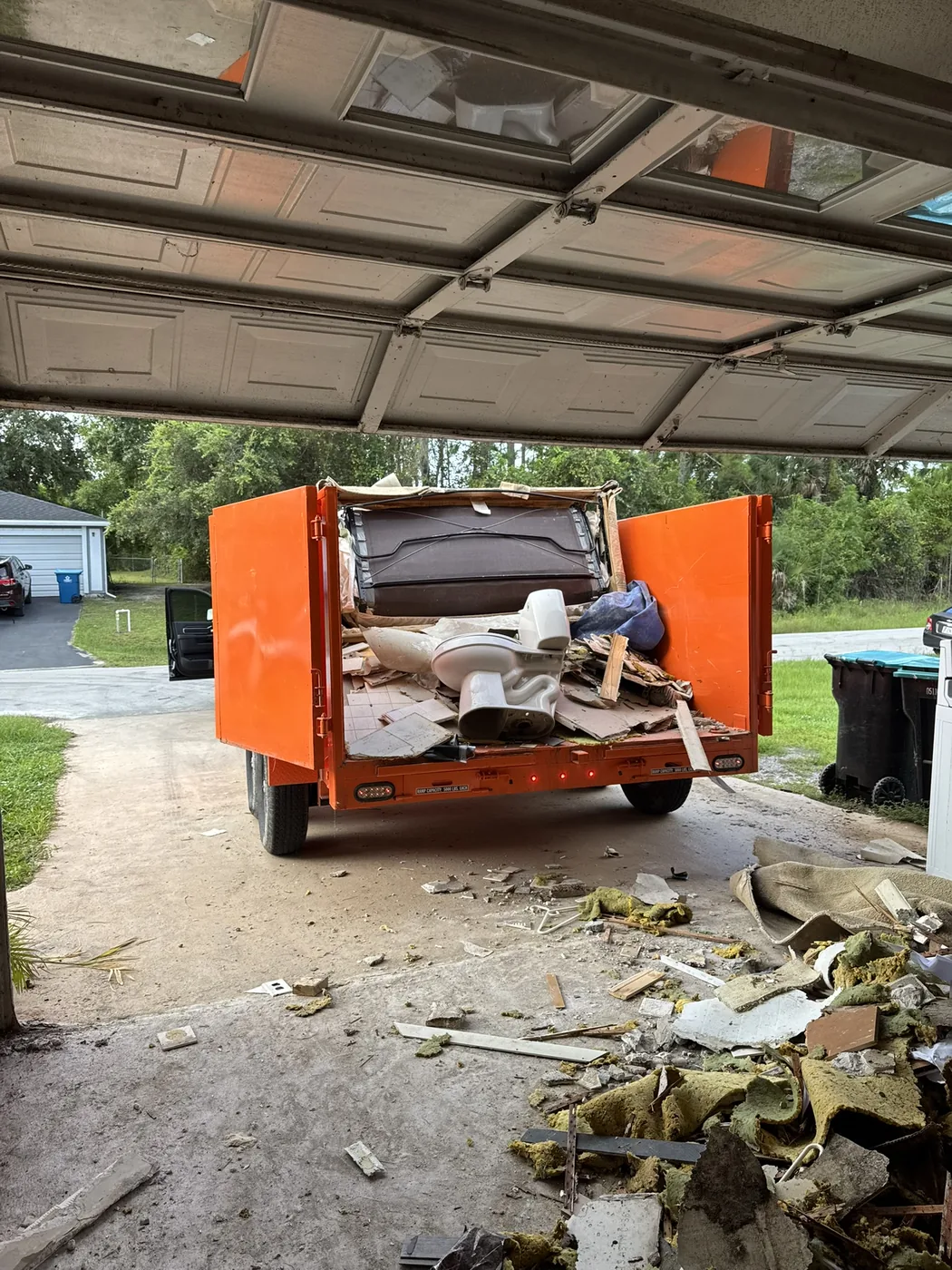 Junk removal and property cleanout project in Brevard County